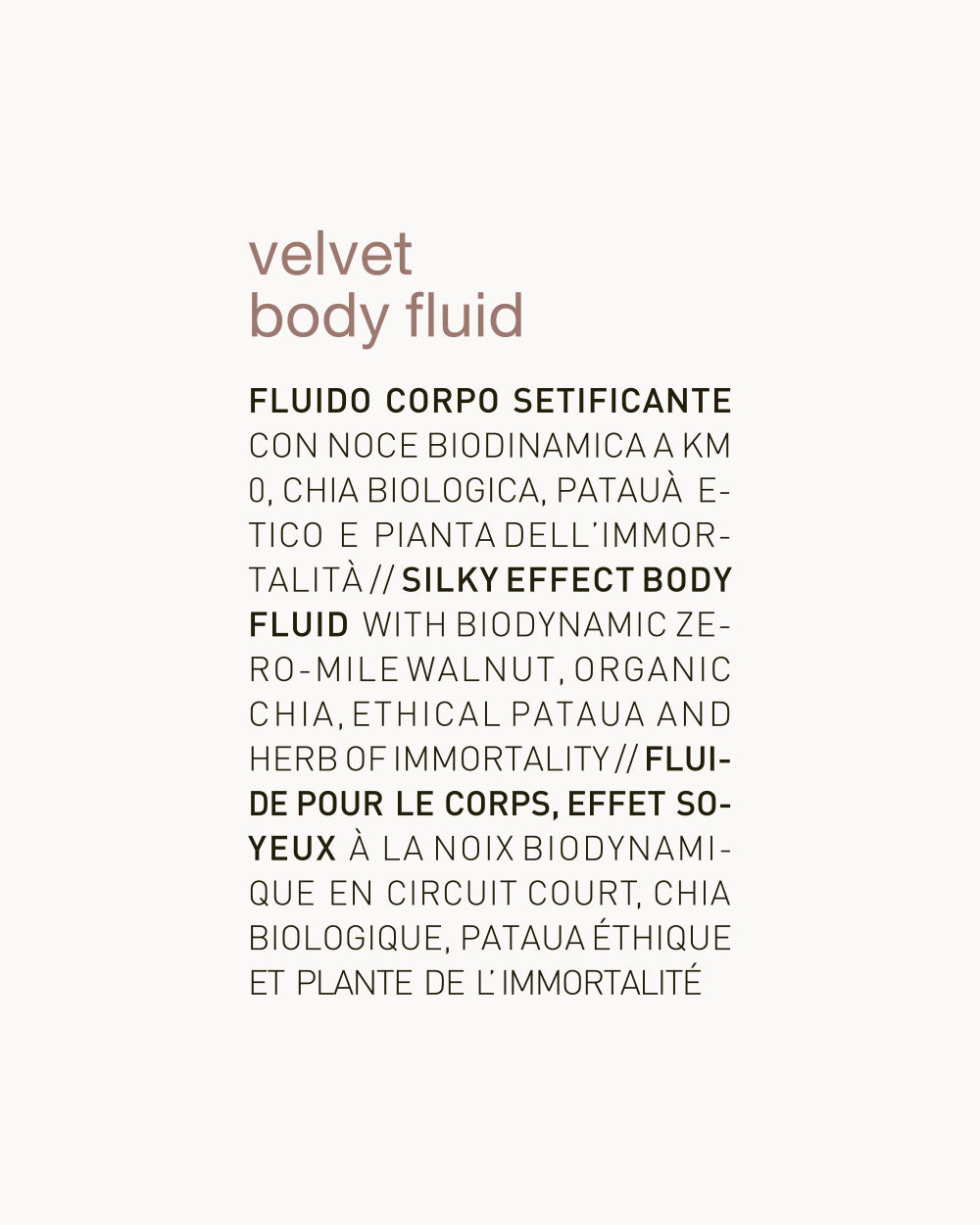 velvet body fluid label oway mobileonly