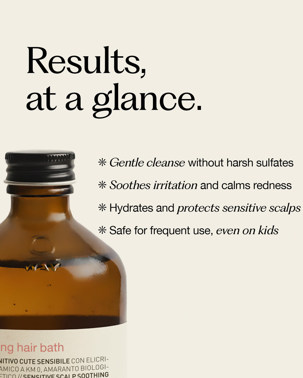 sensitive scalp recovery system