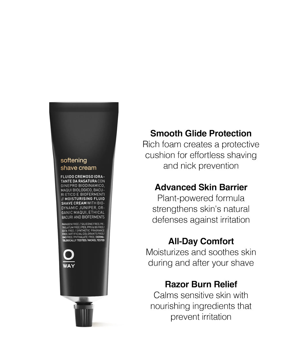 Oway softening shave cream benefits mobileonly
