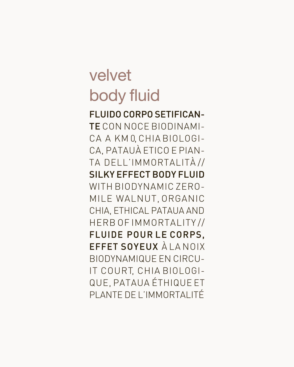 velvet body fluid label oway mobileonly
