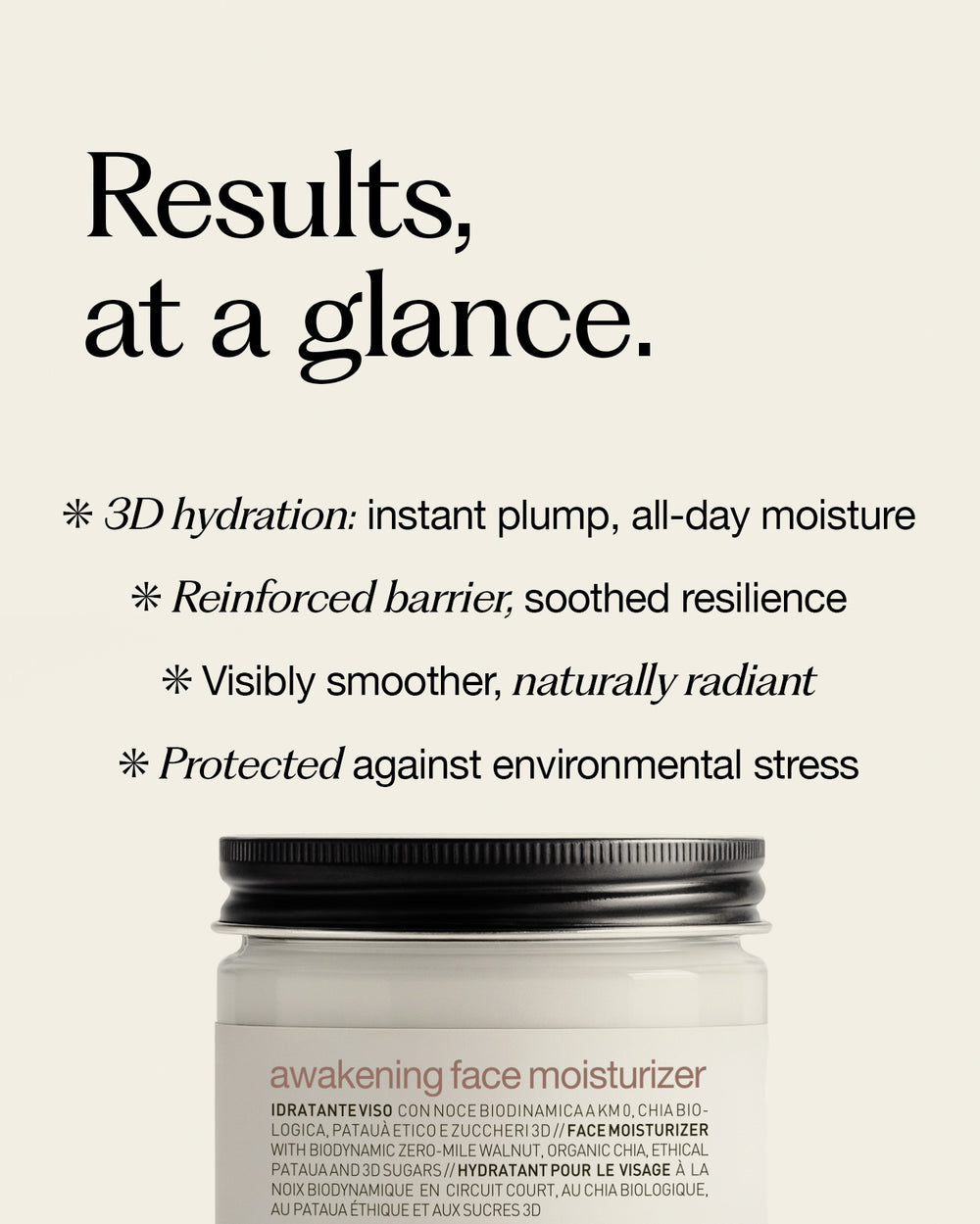 awakening face moisturizer