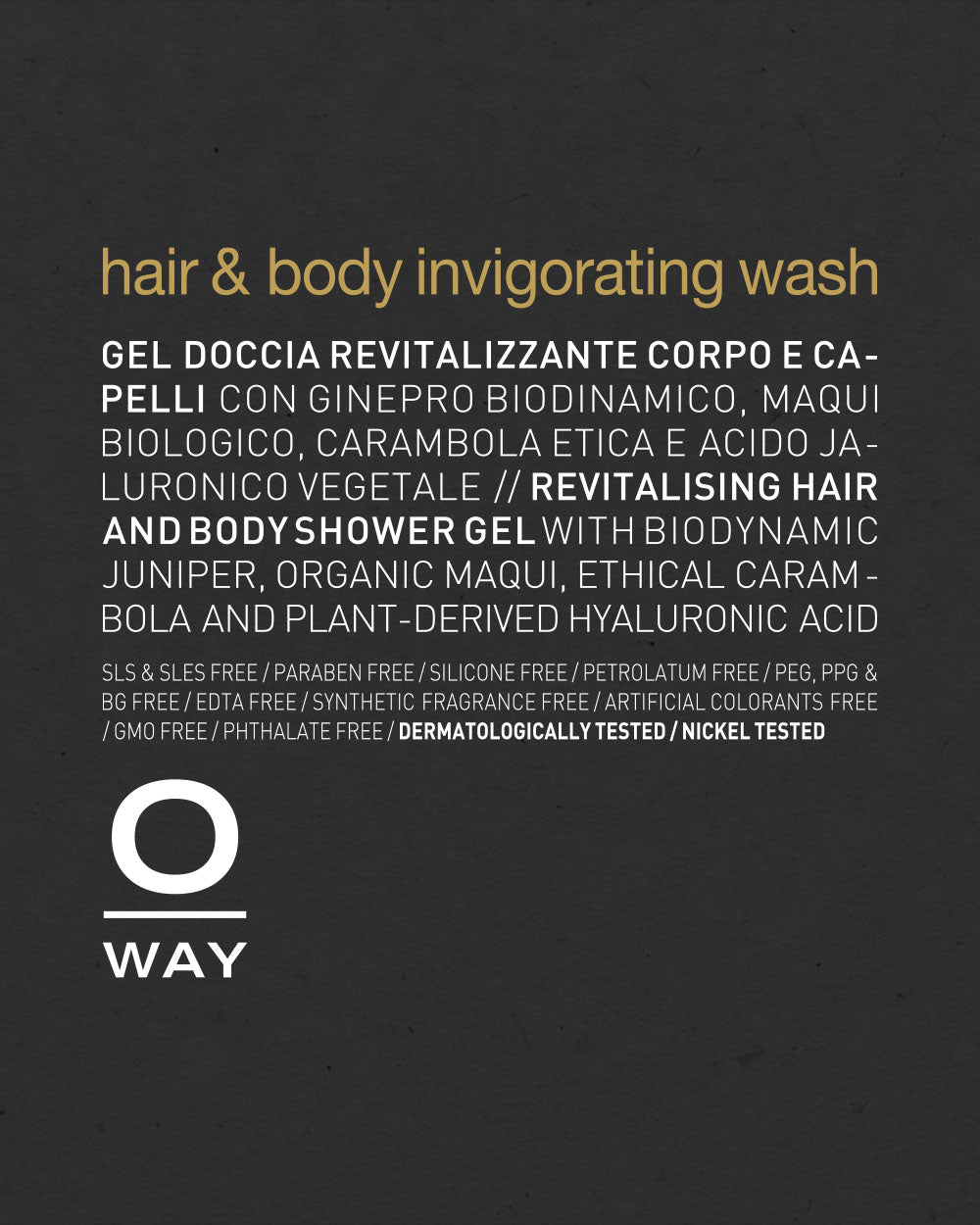 Hair & Body Invigorating Wash – Energizing Cleanser for Daily