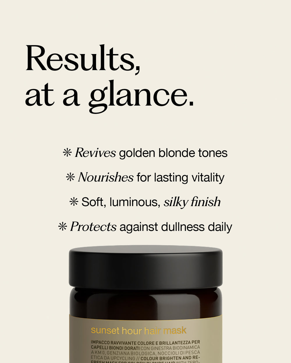 sunset hour hair mask