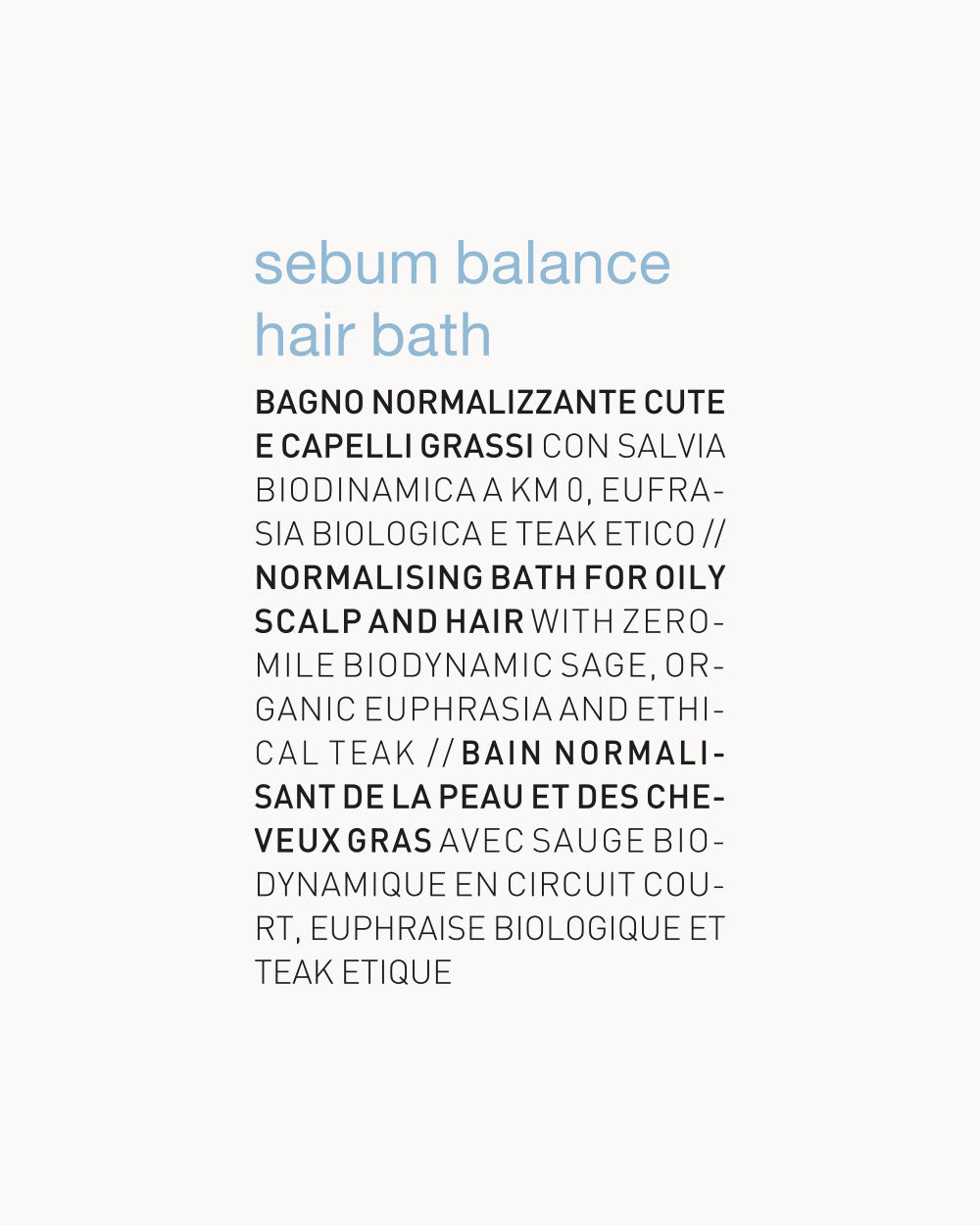 sebum balance hair bath label mobileonly