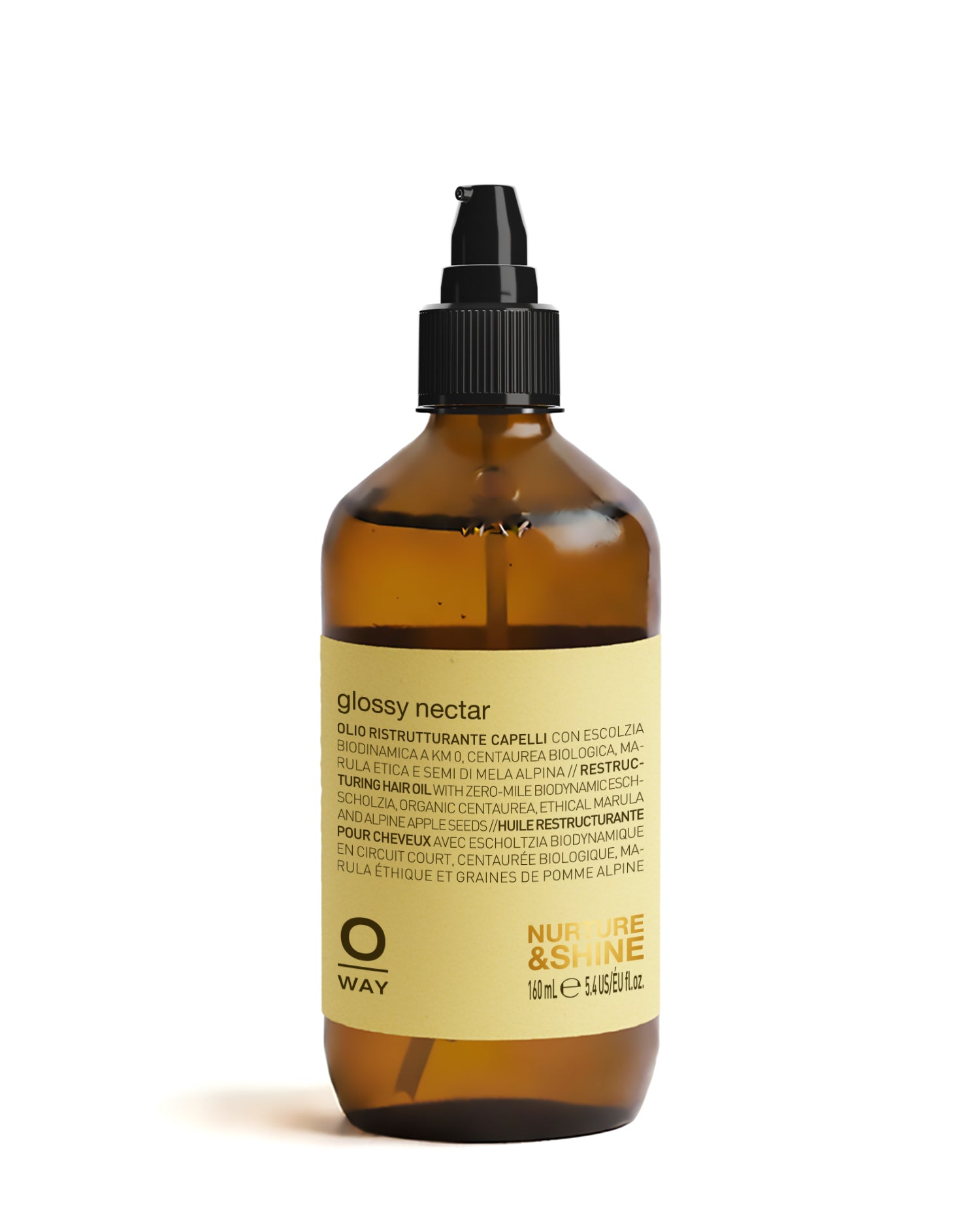 トリートメント Oway glossy nectar 160ml glossy nectar: restructuring hair oil 160ml | OWAY