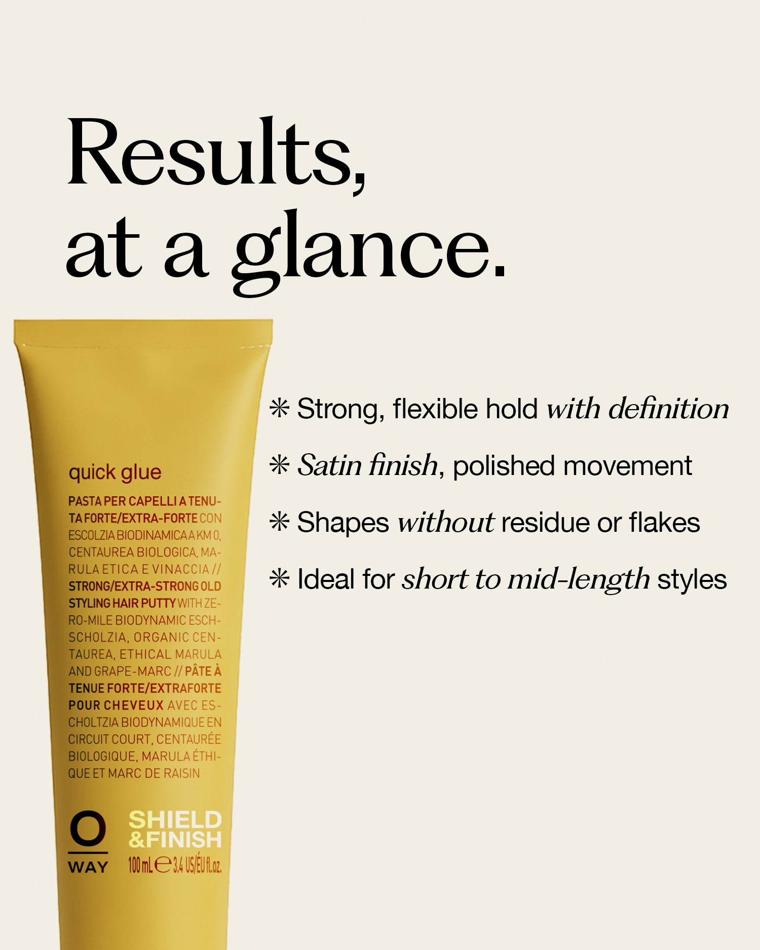 quick glue: strong hold hair paste | OWAY