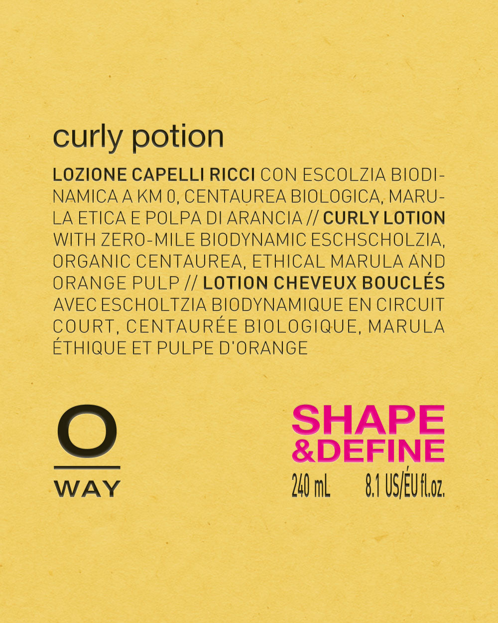 Oway curly potion label mobileonly