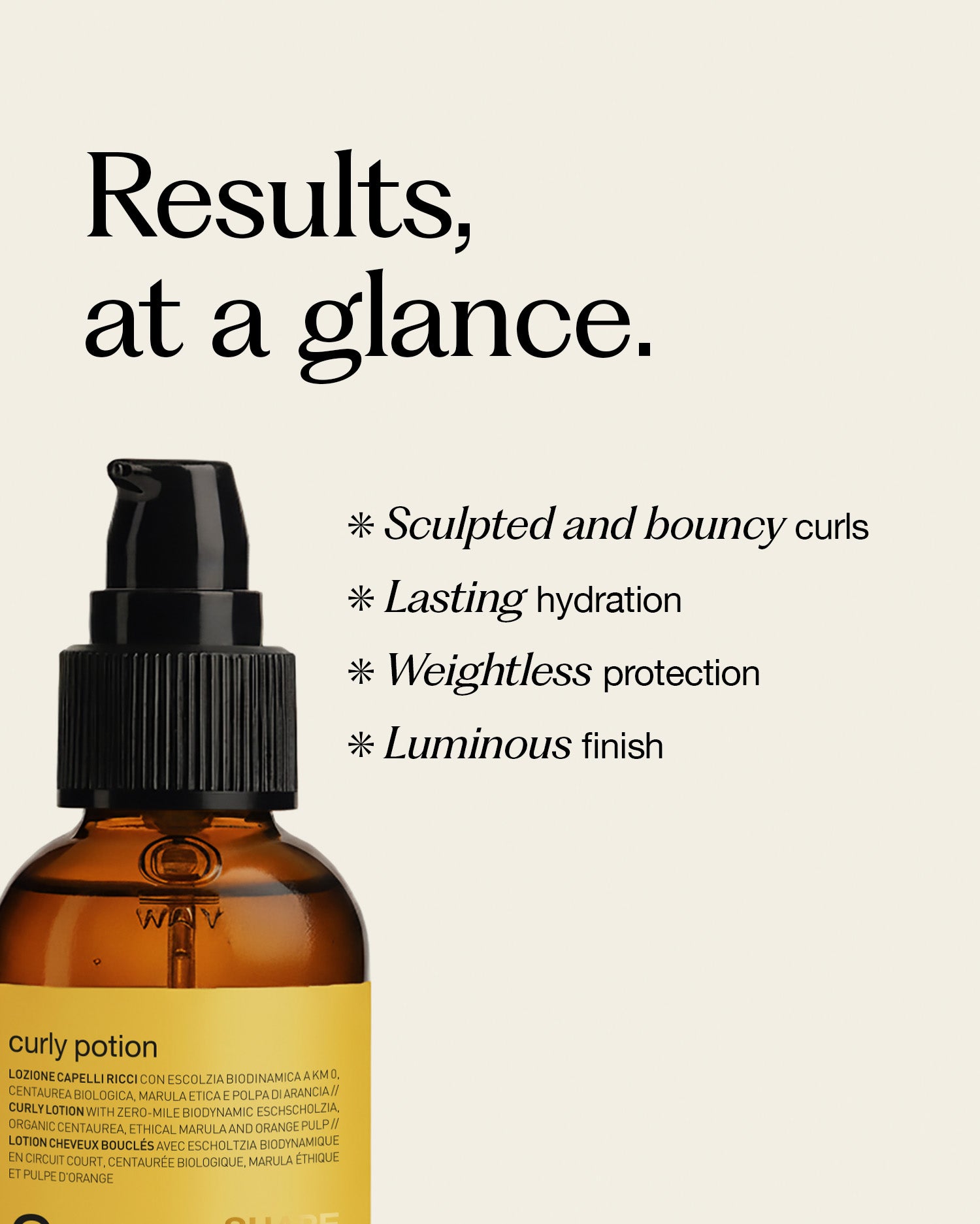 curly potion: lotion for curly hair 50 ml | OWAY