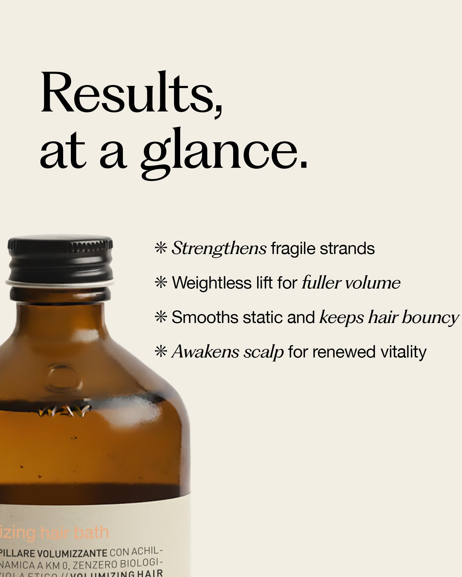 volumizing hair bath: professional volumizing shampoo | OWAY