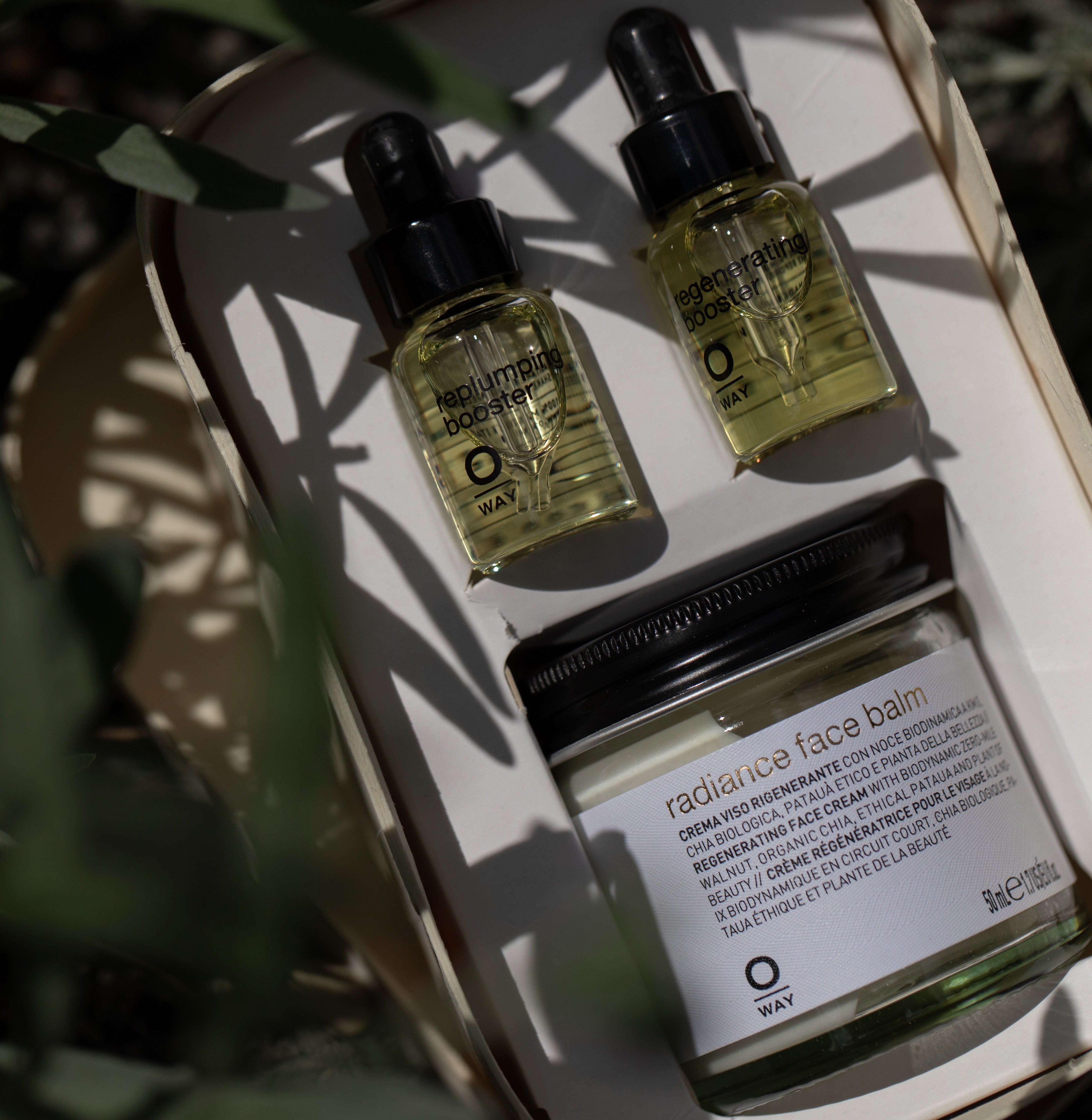 owayオーウェイ  ラディアンス フェイスバームキット radiance face balm kit: illuminating face kit | OWAY
