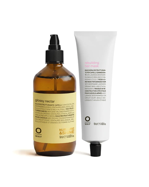 Shine & Repair Duo – Restructuring Ritual for Damaged Hair | Oway