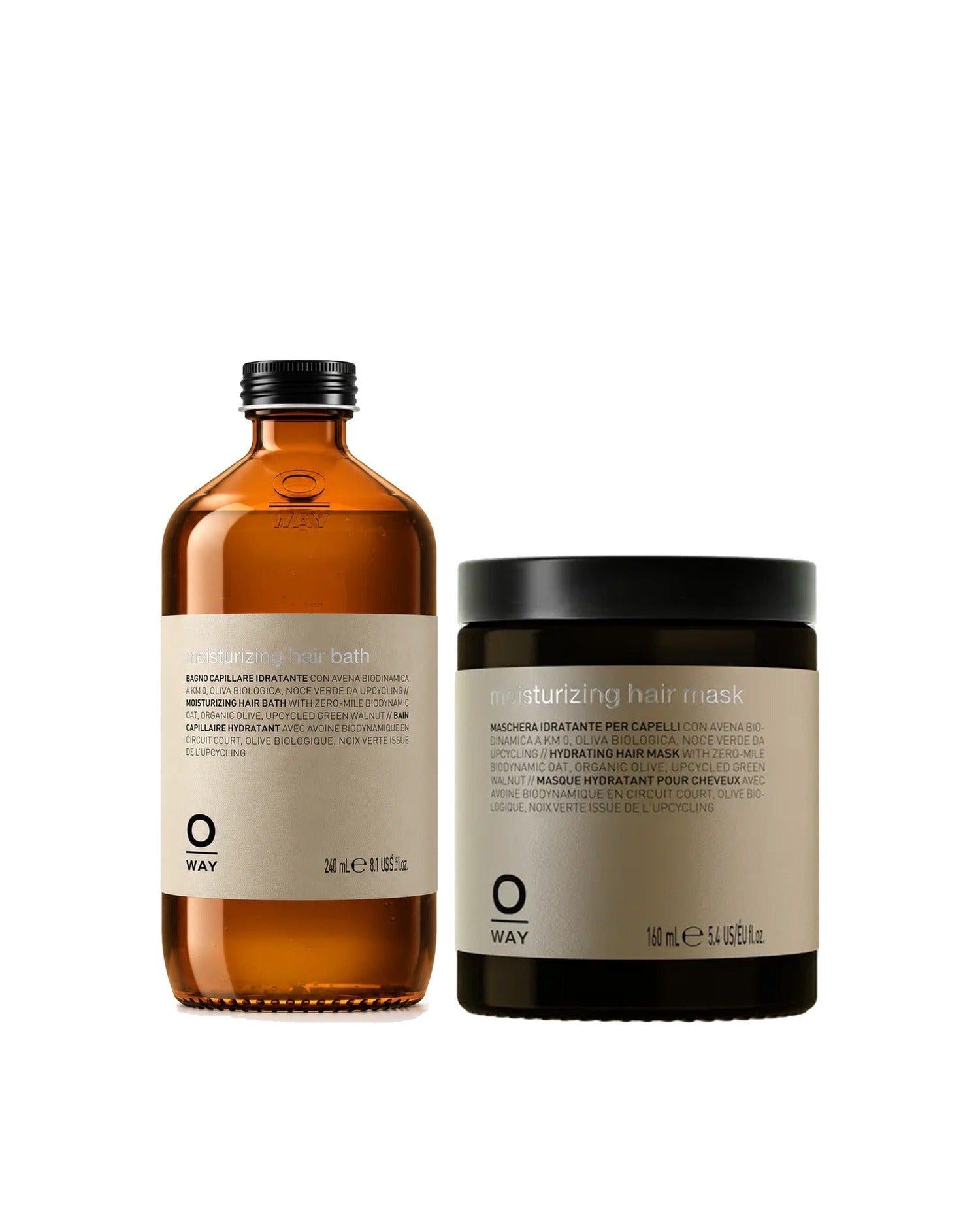 Oway Moisturizing Hair Bath & Mask セット Moisturizing Hair Bath – Hydrating Cleanser for Thick, Dry Hair | Oway