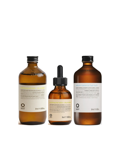 oily scalp routine