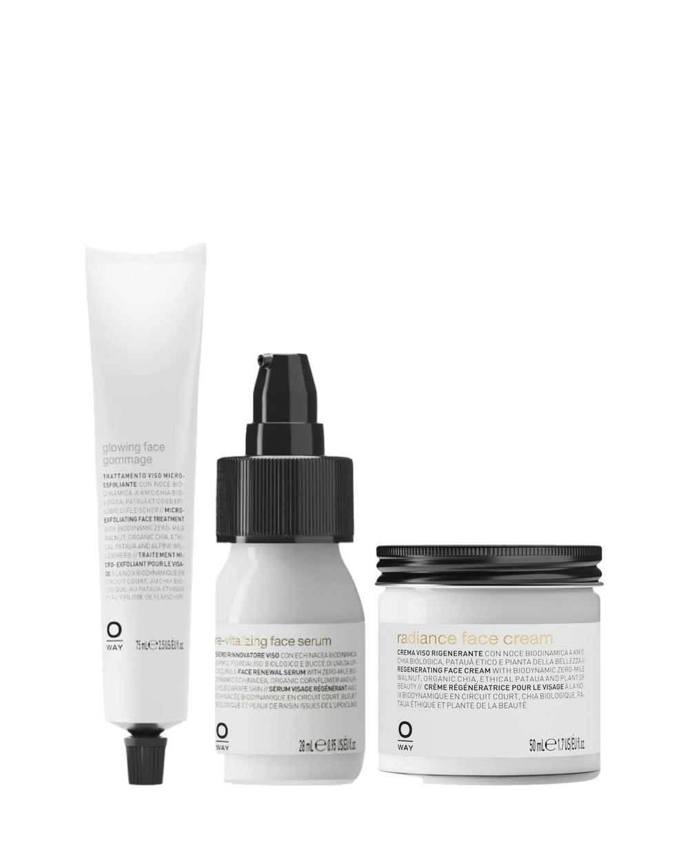 radiance face routine