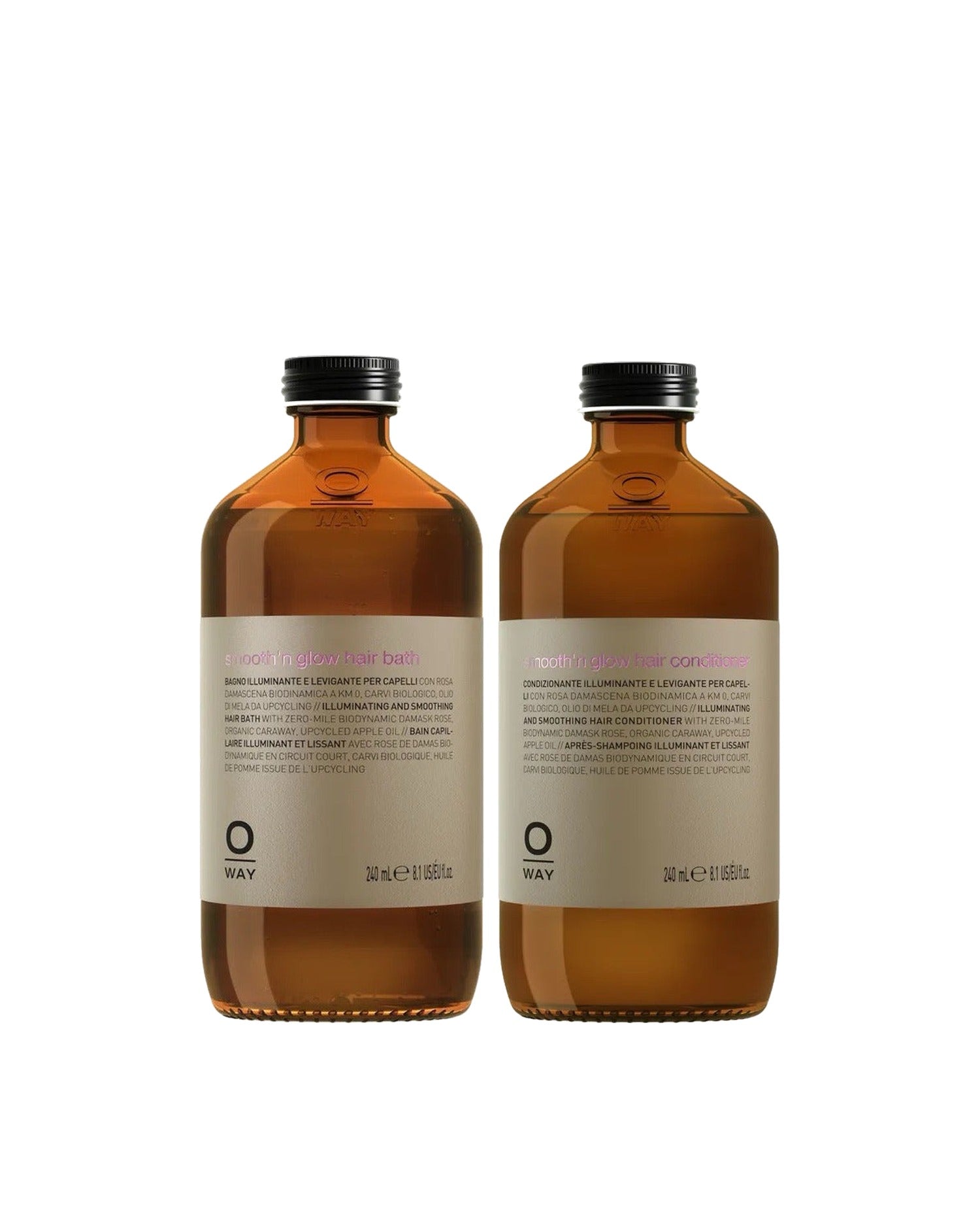 OWAY オーウェイ smooth+ スムージング コンディショナー950ml Smooth'n Glow Hair Conditioner – Detangler for Frizzy Hair | Oway