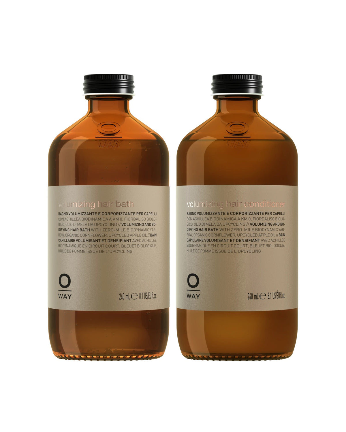 Volumizing shampoo & conditioner duo, volumizing hair bath and volumizing hair conditioner